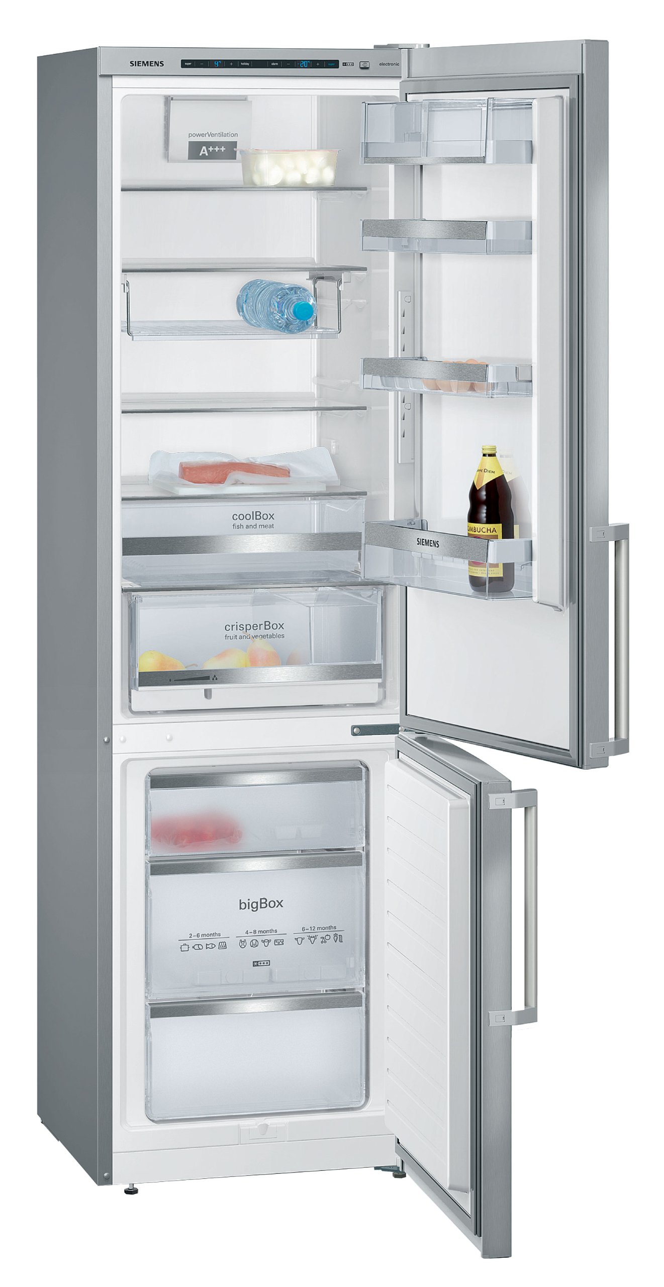 Siemens KG39EAI40 Réfrigérateur combiné 339L Classe: A+++ Inox