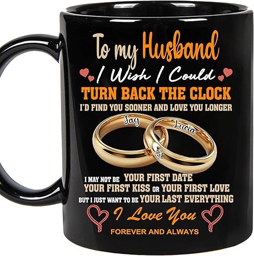 Miniatura 9 de Regalo personalizado para el día del padre para hombre, marido en aniversario de boda, cumpleaños, Navidad - To my Husband i wish i could turn back