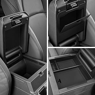 BlBLOZ - Caja de almacenamiento oculta y organizador de reposabrazos de consola central para Toyota 4Runner 2025, accesorios para reposabrazos, compartimento secreto, caja de almacenamiento oculta