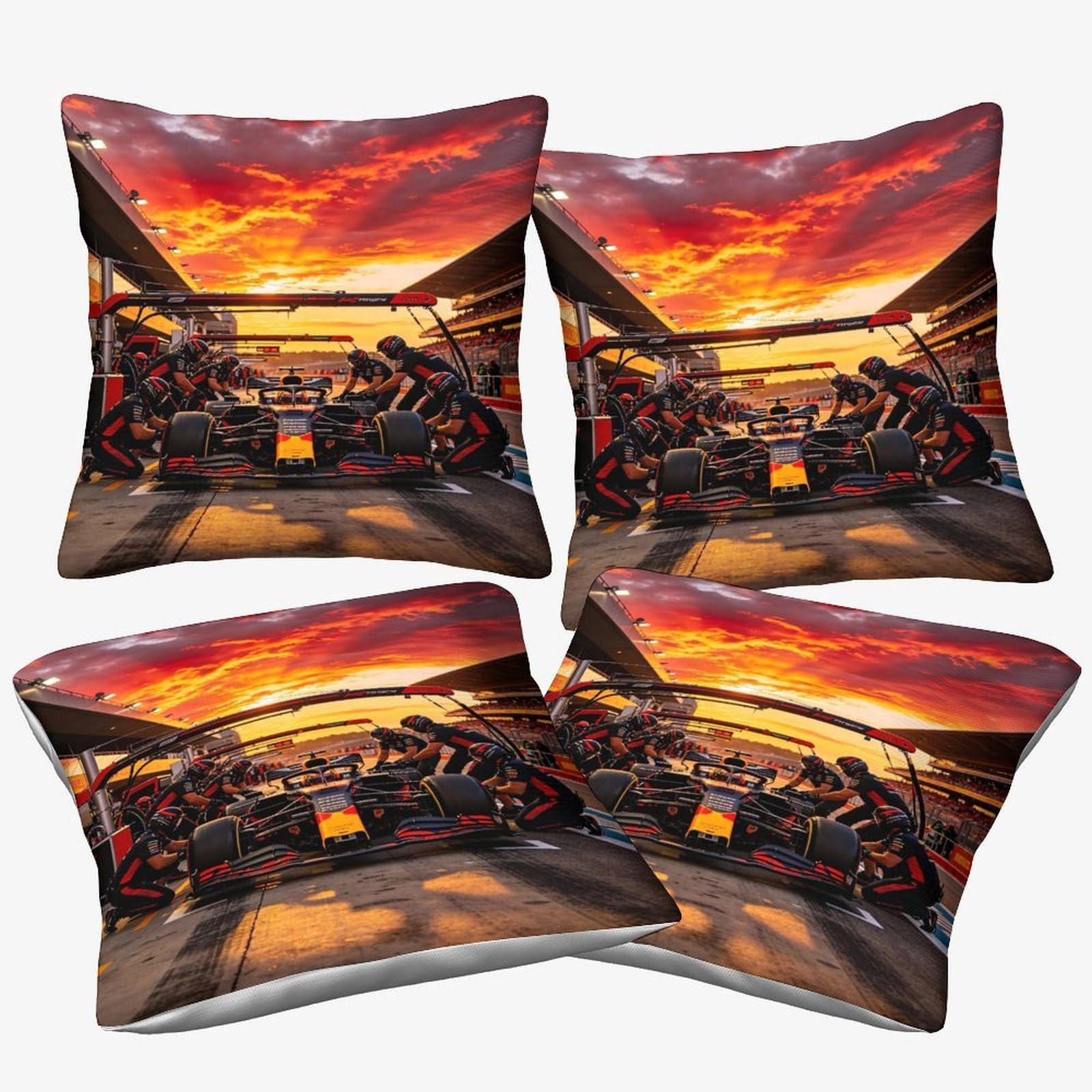 3U6c4m9k Formulaa Racing-14 Formulaa Racing Cushion Covers 45X45cm, 4 Pcs, Pit Stop Throw Pillow Covers Decorative Pillows Covers For Sofa Bed Livingroom
