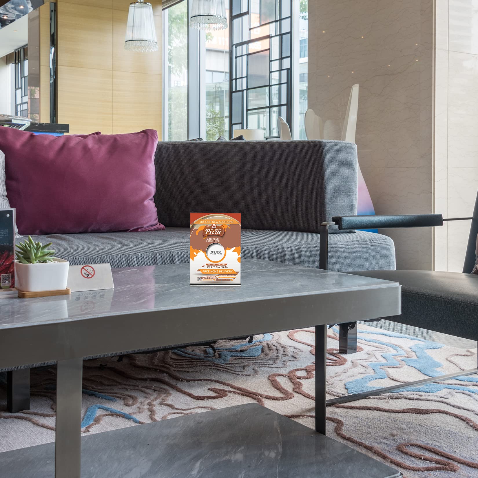 2 Espositori Da Tavolo In Acrilico Trasparente - Formato A6 (155x100mm), Per Menu, Brochure E Pubblicità - Foto 6