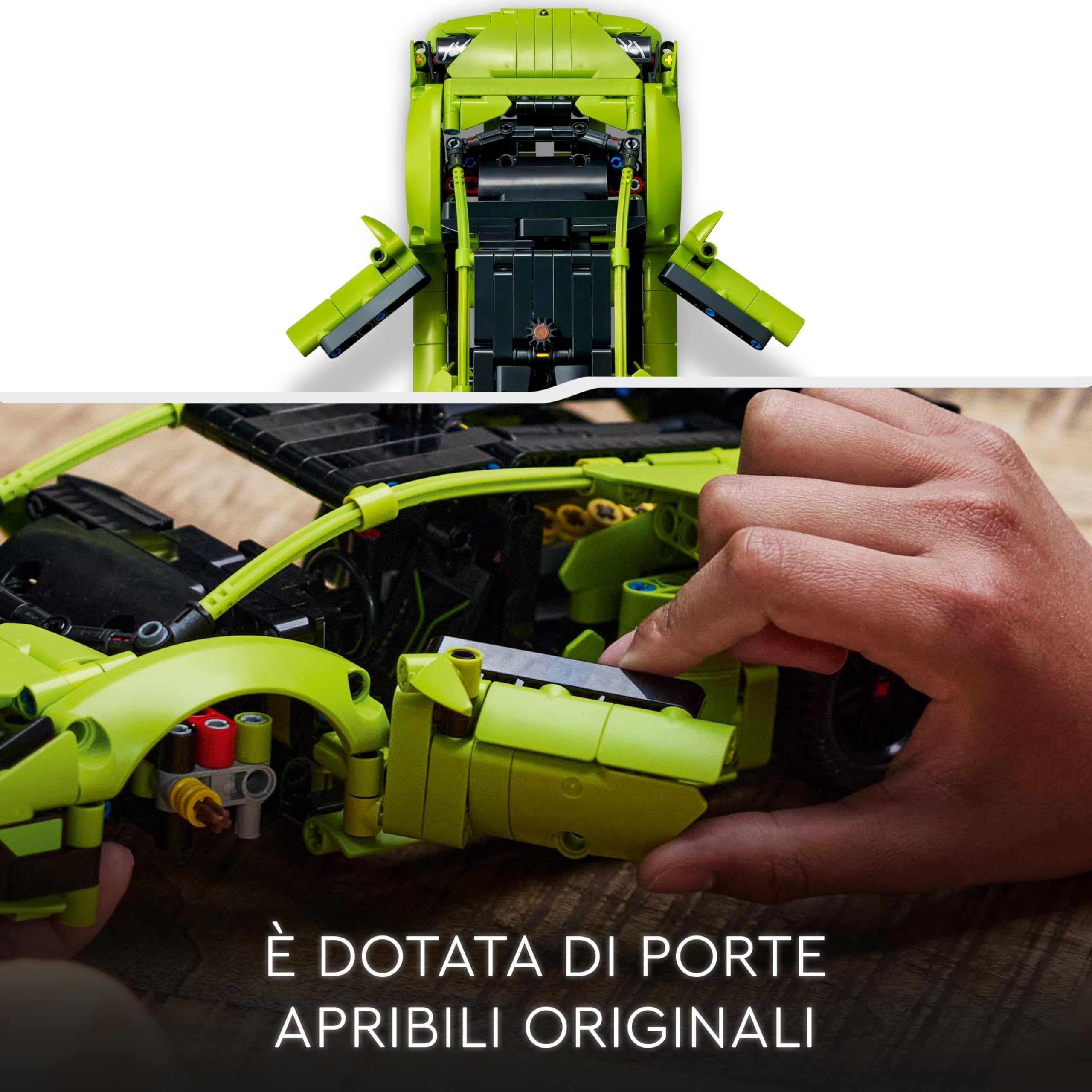 LEGO 42161 Technic Lamborghini Huracán Tecnica, Modellino di Auto da Costruire, Macchina Giocattolo per Bambini, Bambine, Ragazzi, Ragazze e Fan delle Supercar Sportive, Idea Regalo da Collezione