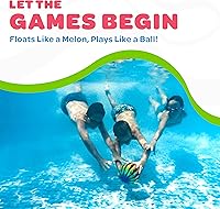 Vista 5 de Watermelon Ball Sandía de piscina para niño de 8 a 12 años, pelota de 6.5 pulgadas para adolescente, adulto, familia, juego divertido, fútbol