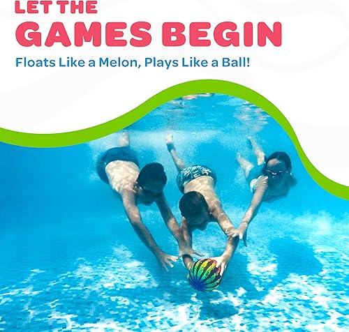 Miniatura 5 de Watermelon Ball Sandía de piscina para niño de 8 a 12 años, pelota de 6.5 pulgadas para adolescente, adulto, familia, juego divertido, fútbol