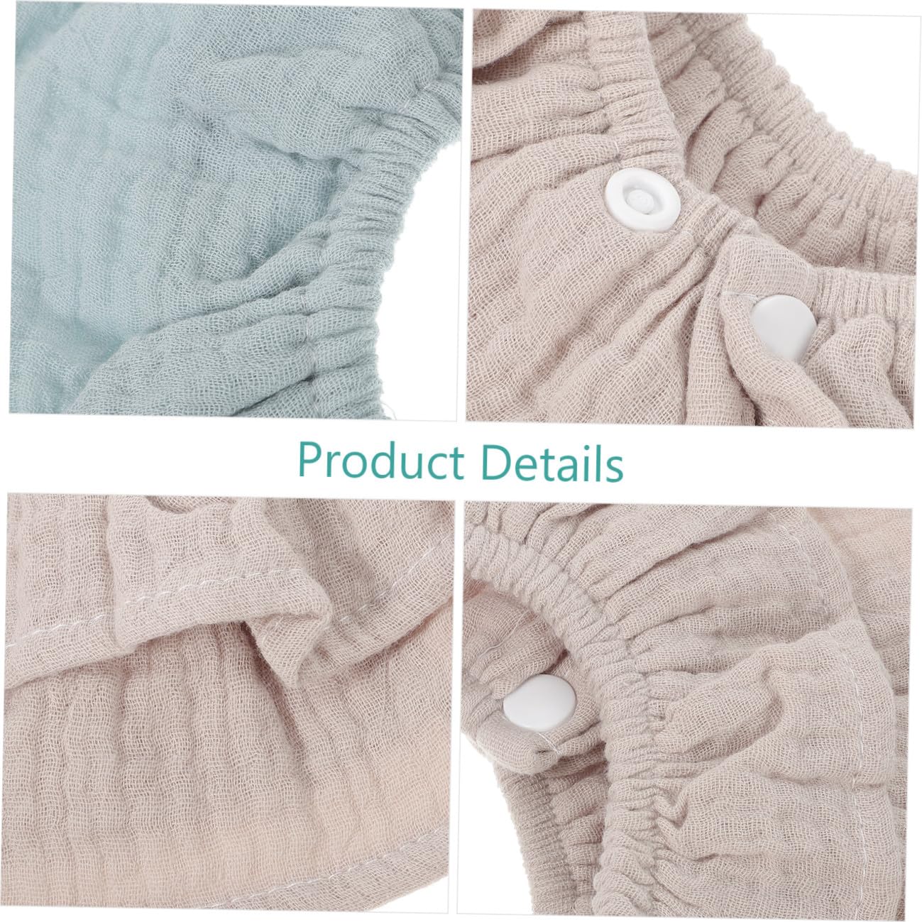 Abaodam 6piezas Baberos De Algodón Absorbentes Para Diseño Cómodo y Flexible Para Babas y La Ropa