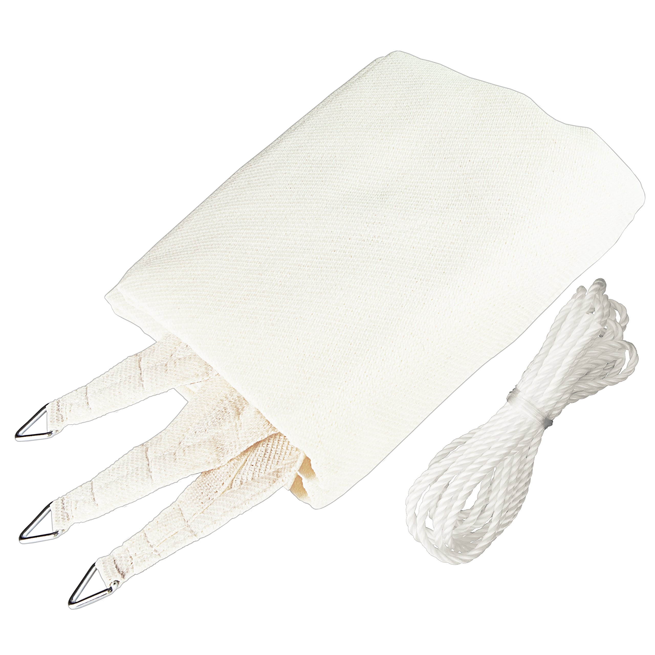 Windhager Voile d'ombrage Sunsail Adria, Triangulaire 5 x 5 m (Isocèle), Protection Solaire, Protection UV, Résistant aux Intempéries et Respirant, Blanc, 10977