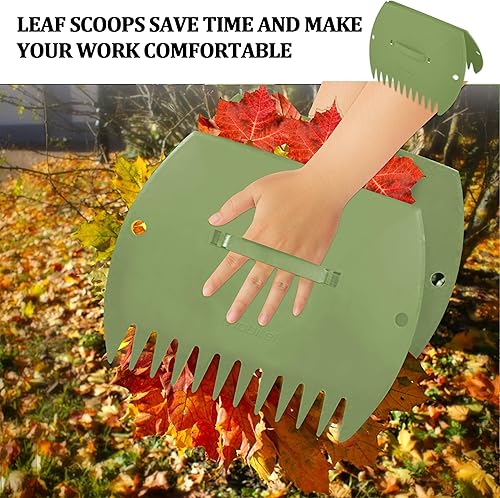 Miniatura 6 de Rastrillos de mano para recoger hojas grandes para recoger hojas de patio, basura de césped y recortes de césped