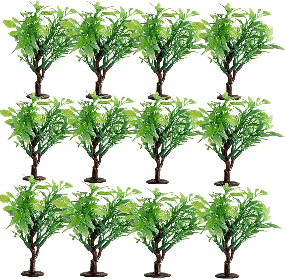 Amazon.com: Xplore Toys 12 Pieces 5 inch Model Trees Figurines with ...