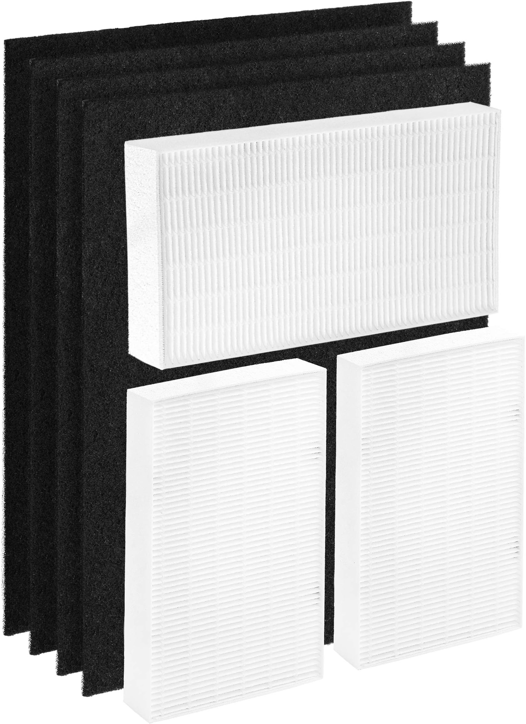 Altec Filters HPA300 HEPA Premium Quality Replacement Filters Compatible for Honeywell Air Purifier, 3 HEPA Filters Plus 4 Activated Carbon Prefilters Honeywell Filter R Filter A HRF-R3 HRF-AP1