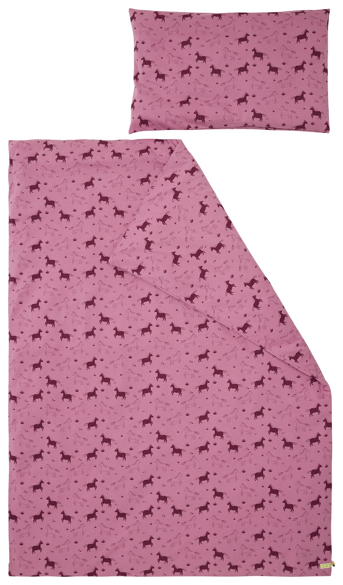 Kinder Jersey Bettwäsche-Set aus Bio Baumwolle 100 x 135cm, Kissen 40 x 60cm, GOTS zertifiziert