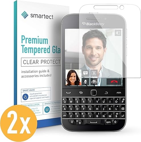 smartect Pellicola Vetro Temperato per Blackberry Classic Q20 Pezzi Pellicola Protettiva con durezza Salvaschermo Anti-Impronte Anti-Bolle smartect Pellicola Vetro Temperato per Blackberry Classic Q20 Pezzi Pellicola Protettiva con durezza Salvaschermo Anti-Impronte Anti-Bolle