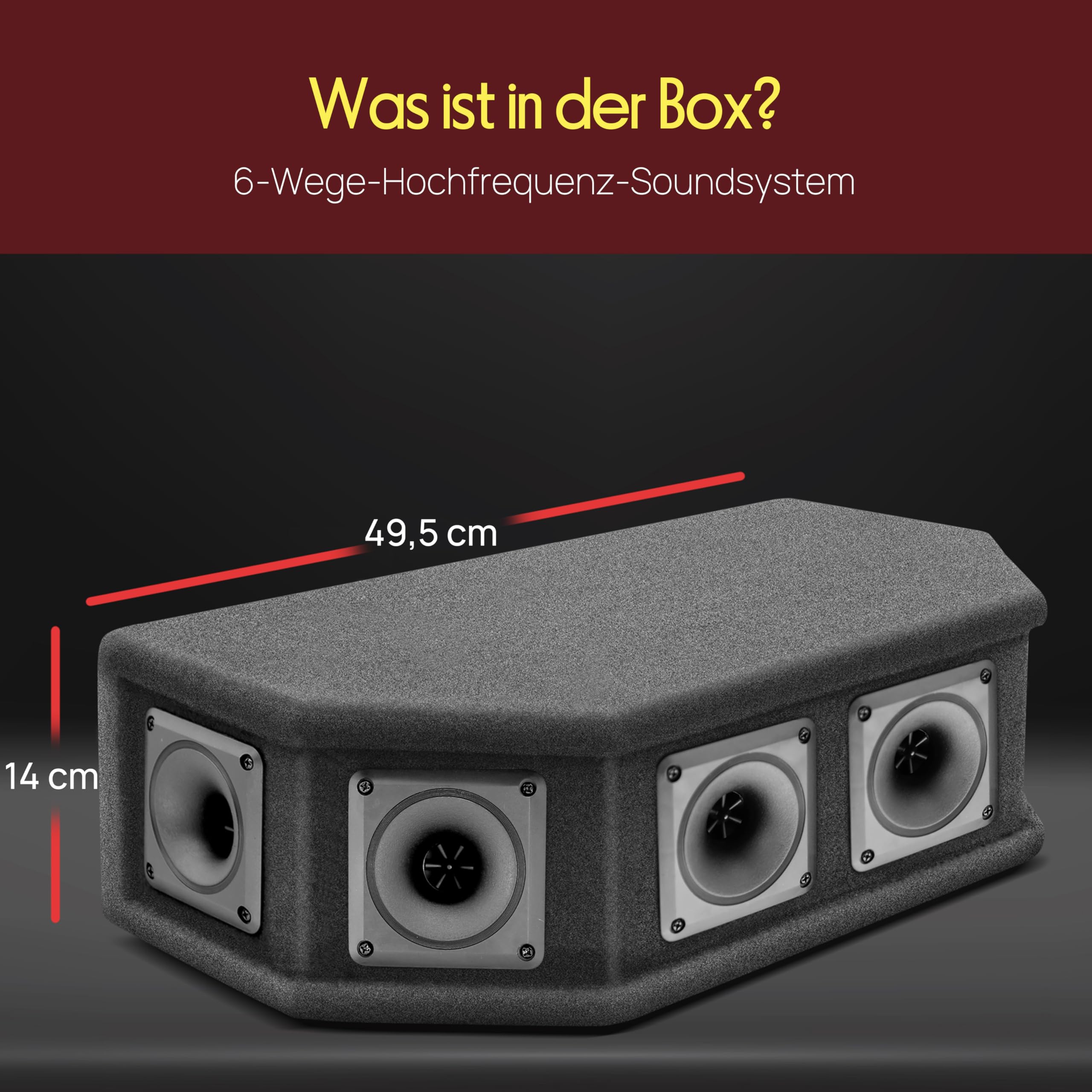 PylePro 300 Watt DJ Lautsprecher Boxen, Passiv PA Box 6-Wege-Speaker System, Stereo Speaker mit Montage