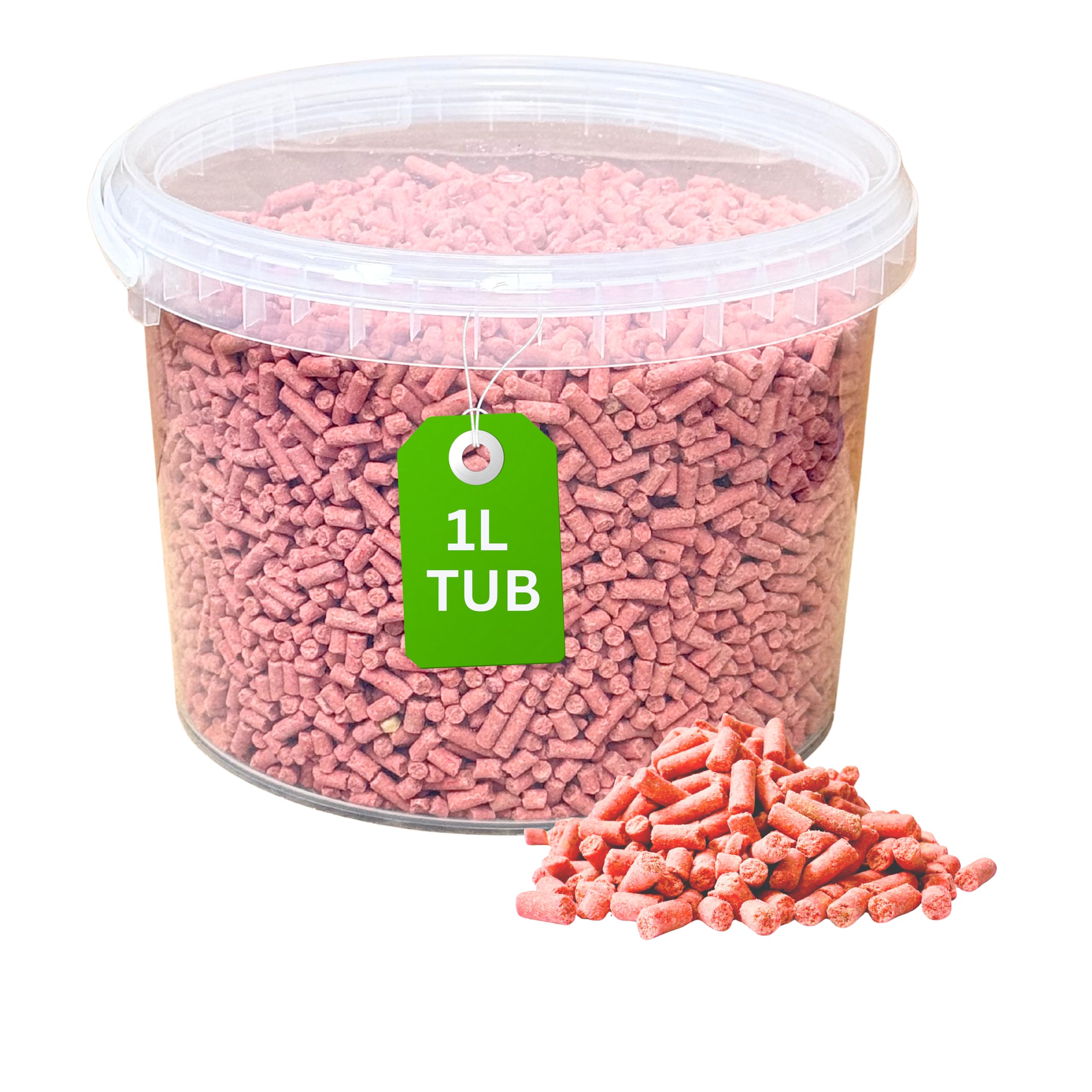 Premium Berry Mix Suets Wild Bird Food, Suet Pellets Food for All Species, Natural High Energy Feed, No Mess Bird Food for All Birds (1L Tub, Berry Mix Suets) — image 1