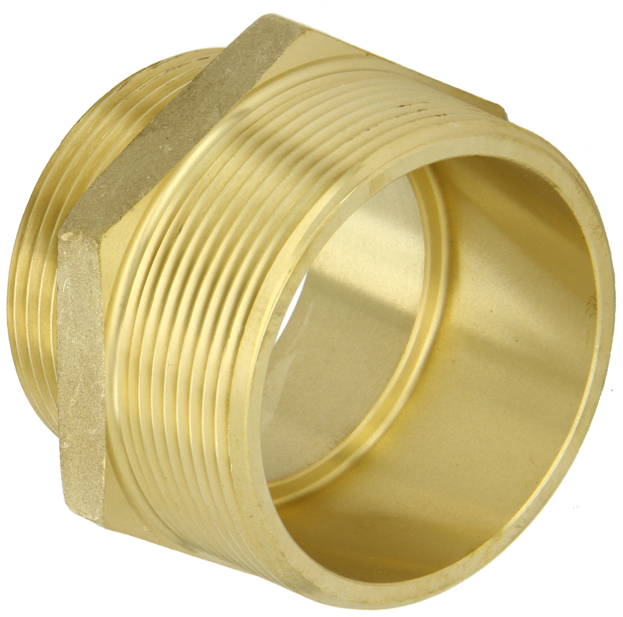 Moon 358-3062521 Brass Fire Hose Adapter, Nipple, 3