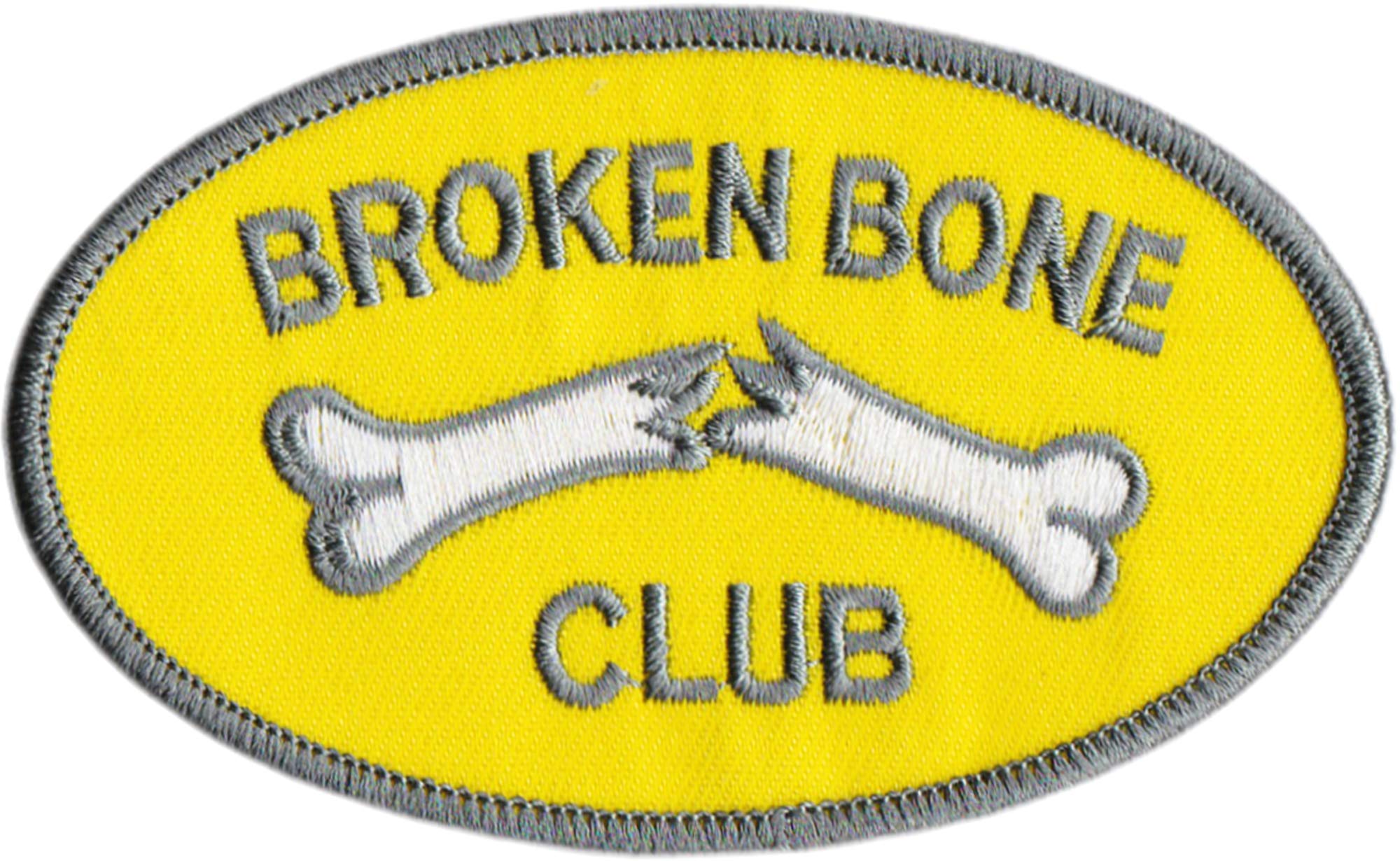 Square Deal Recordings & Supplies Multicolor Broken Bone Club - 1970S Reproduction - Embroidered Iron On Patch
