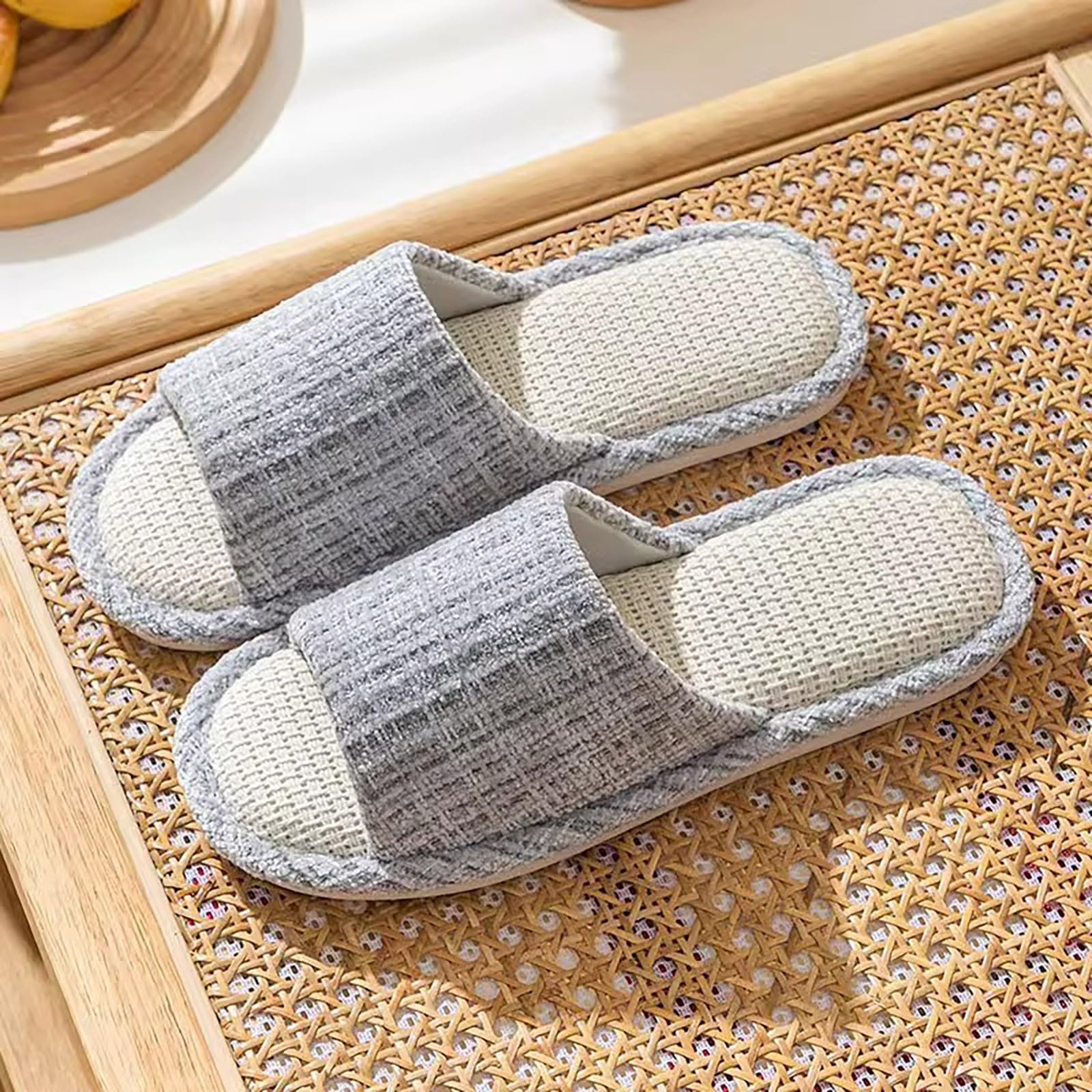 Generico Chanclas antideslizantes de verano para mujer - Zapatillas de casa