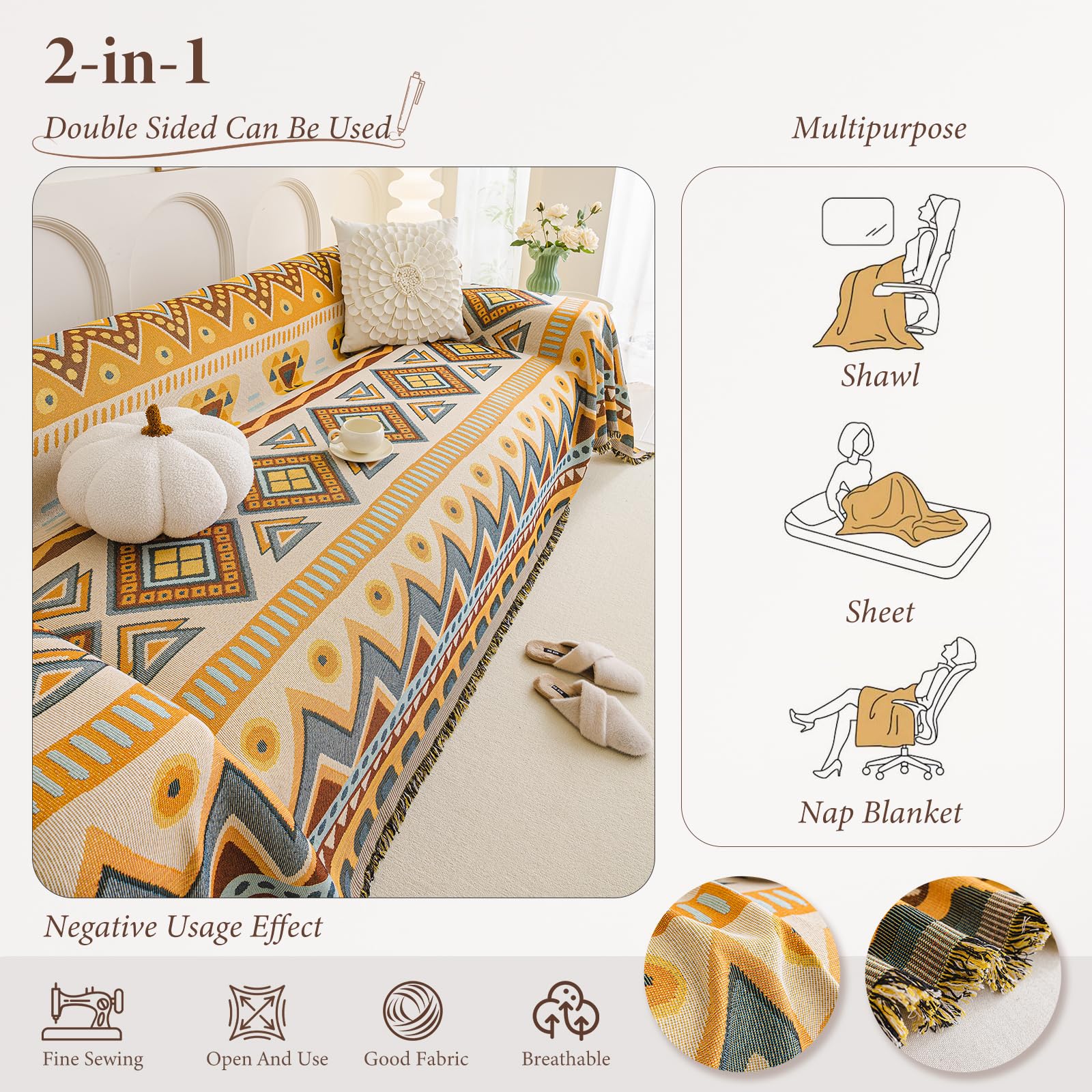 Panegy Jeté De Lit Rose Couverture Tricotée Plaid De Canapé Rose Couvre Lit Rose Jeté De Canapé Tricot Couverture Decorative Canapé Plaid à Franges 127 * 152CM