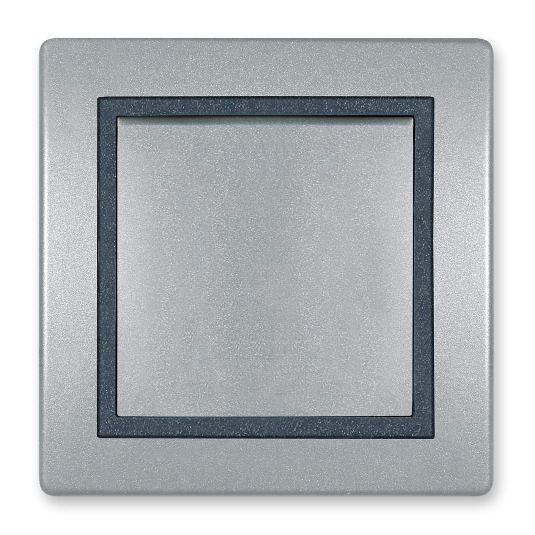 ALING-CONEL Abdeckrahmen 5-fach, Horizontal – Silber/Graphit, Für Prestige Line Schalter & Steckdosen