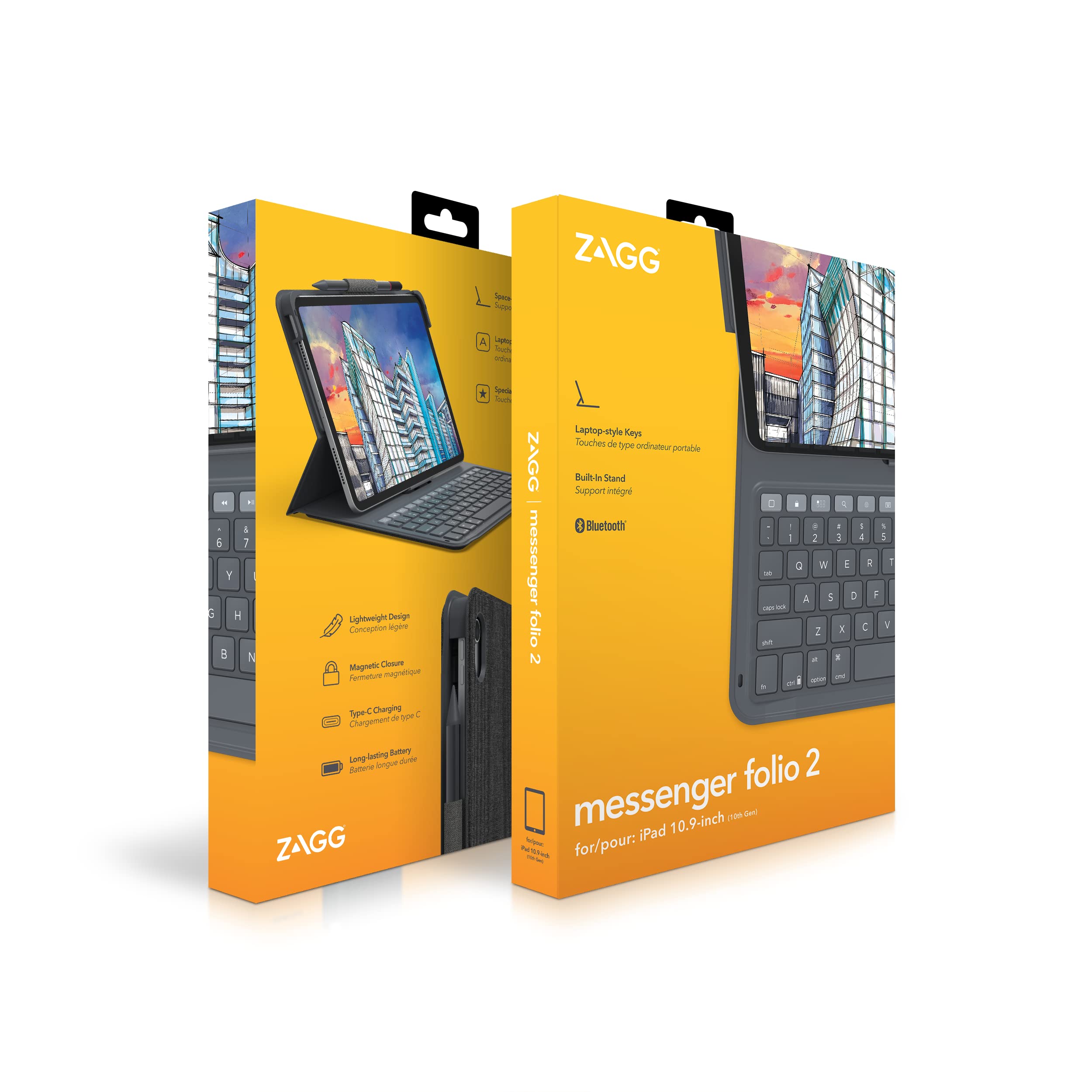 Ốp lưng kèm bàn phím ZAGG Messenger Folio 2 iPad 10.2/10.5