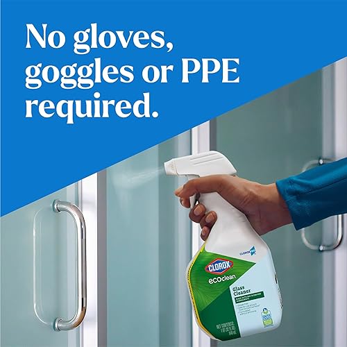 Miniatura 5 de CloroxPro Clorox EcoClean - Botella de spray limpiador de vidrio, 32 onzas líquidas, paquete de 9 (el paquete puede variar)