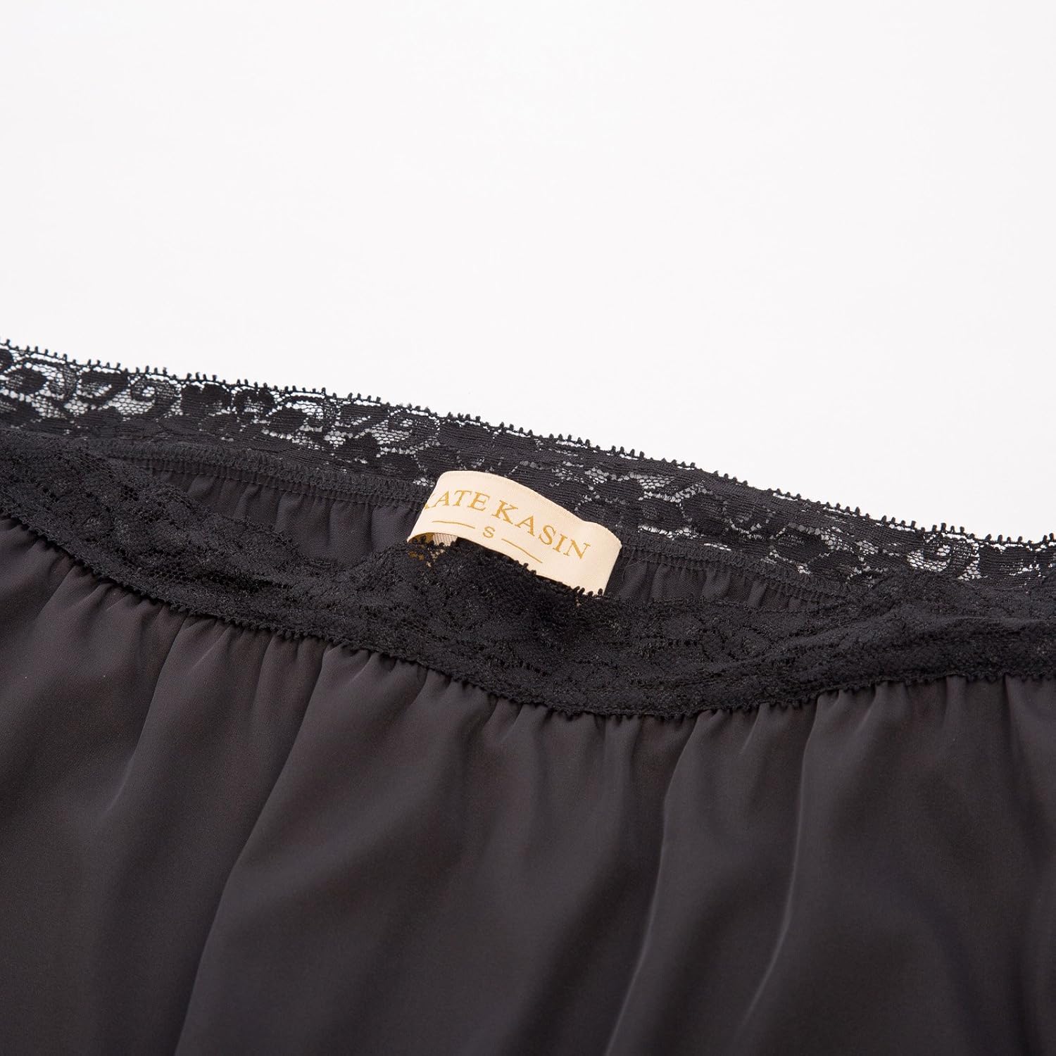 Kate Kasin Half Slips for Women Anti-Static Satin Underskirt Full Length Nude Skirt Lace Trim Short Slips for Under Dresses - Image 4