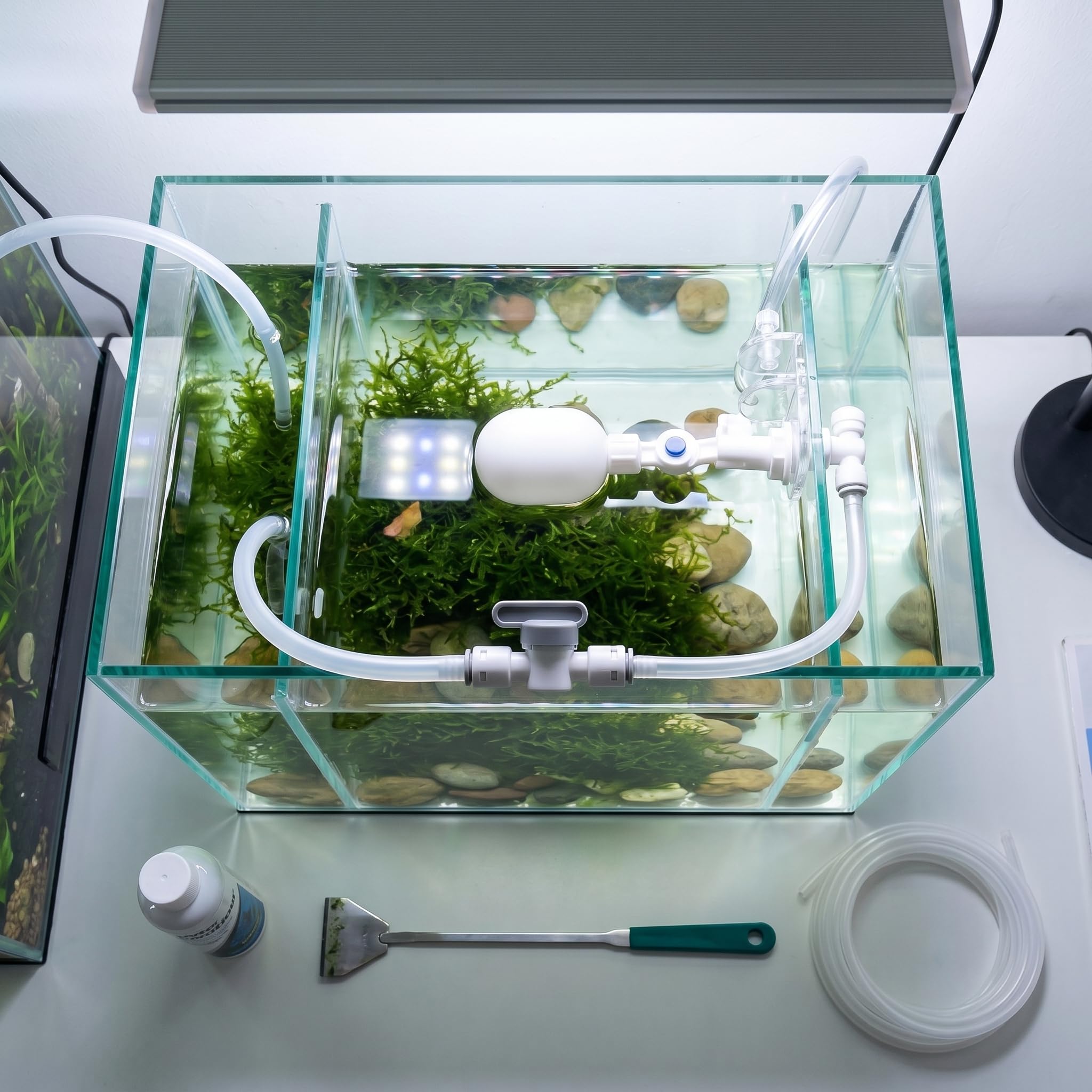 Contrôleur Remplissage Eau Automatique Flotteur Réglable pour Aquarium Filtre Pompage Régulation Niveau Poissons Puits