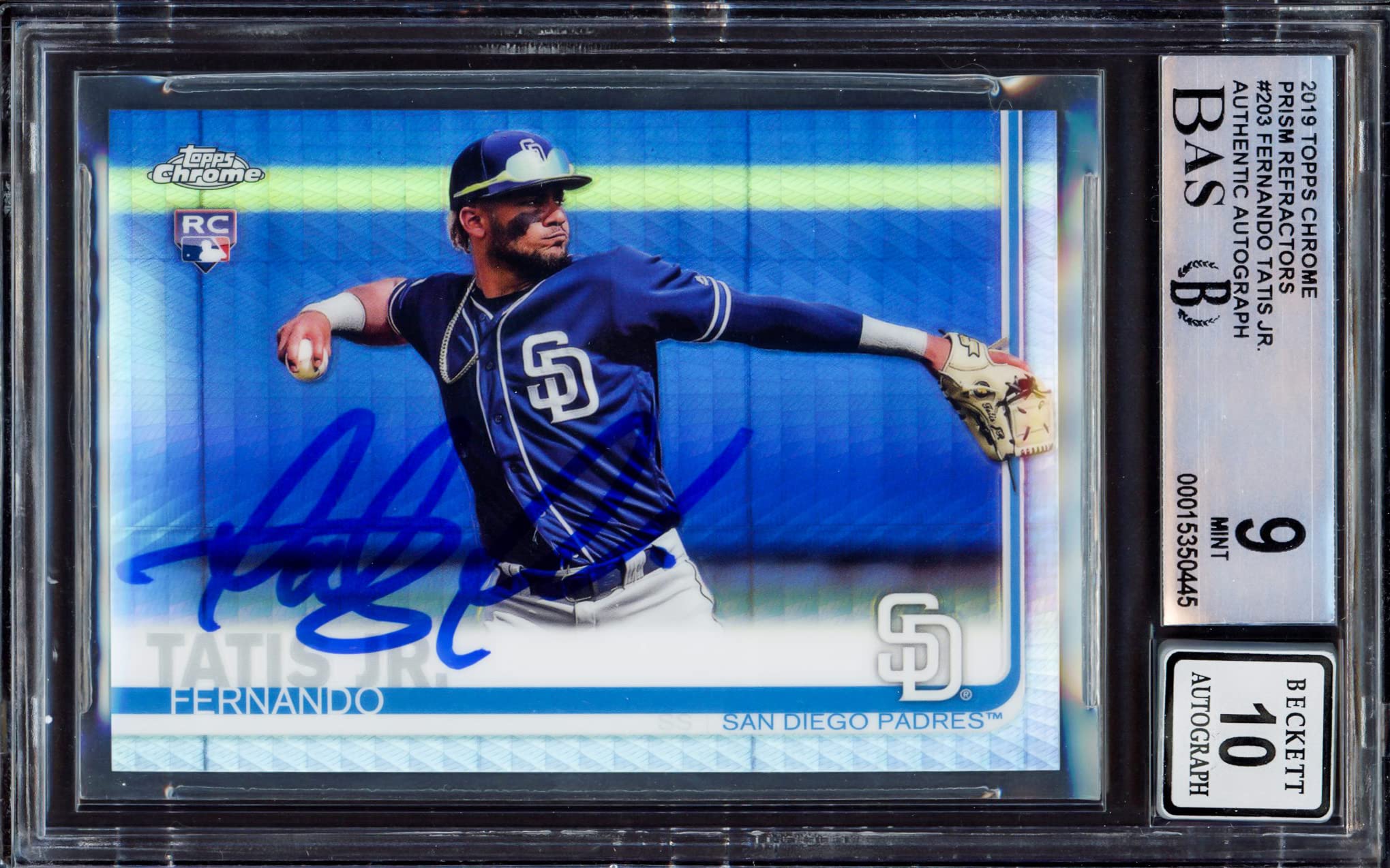 Amazon.com: Fernando Tatis Jr. Autographed 2019 Authentic Chrome 