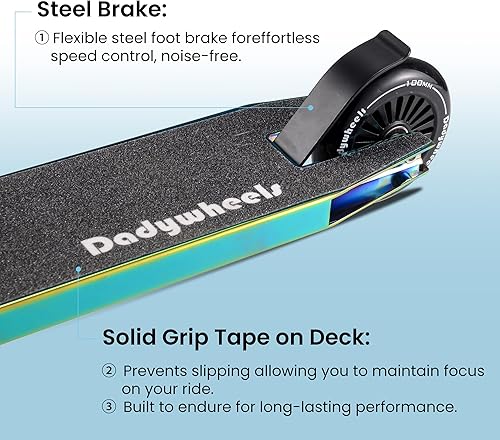 Miniatura 5 de Pro Trick Scooter para niÃ±os, niÃ±os y adolescentes  Patineta de acrobacias con soporte  Altura total de 31.5 pulgadas  LÃ­mite de peso de 220