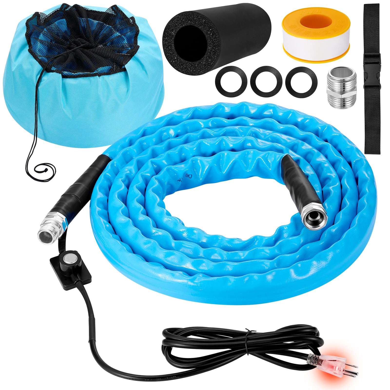 Heated Water Hose For Rv 60 Ft,45 ? Antifreeze Heated Drinking Garden Water Hose, Electrically Heated Garden Hoses, Rv?Rv Water Hose, Camper