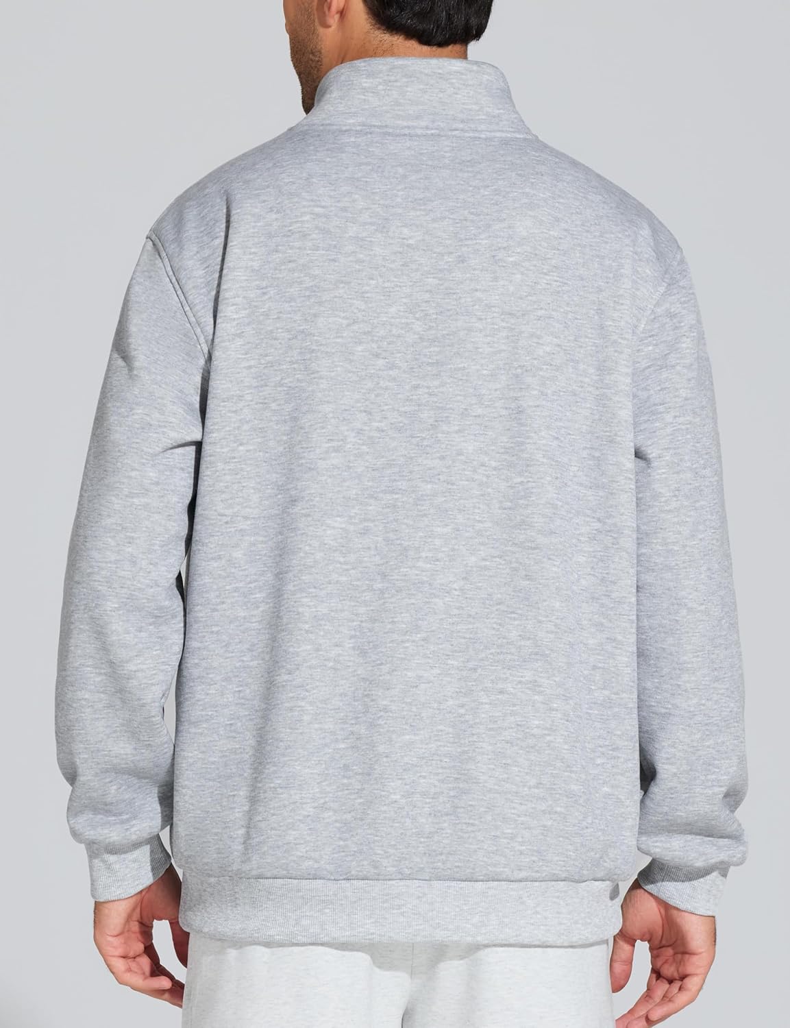 THE GYM PEOPLE Men's Half Zip Sweatshirt Long Sleeve Fleece Pullover Basic Workout Tops - Image 4