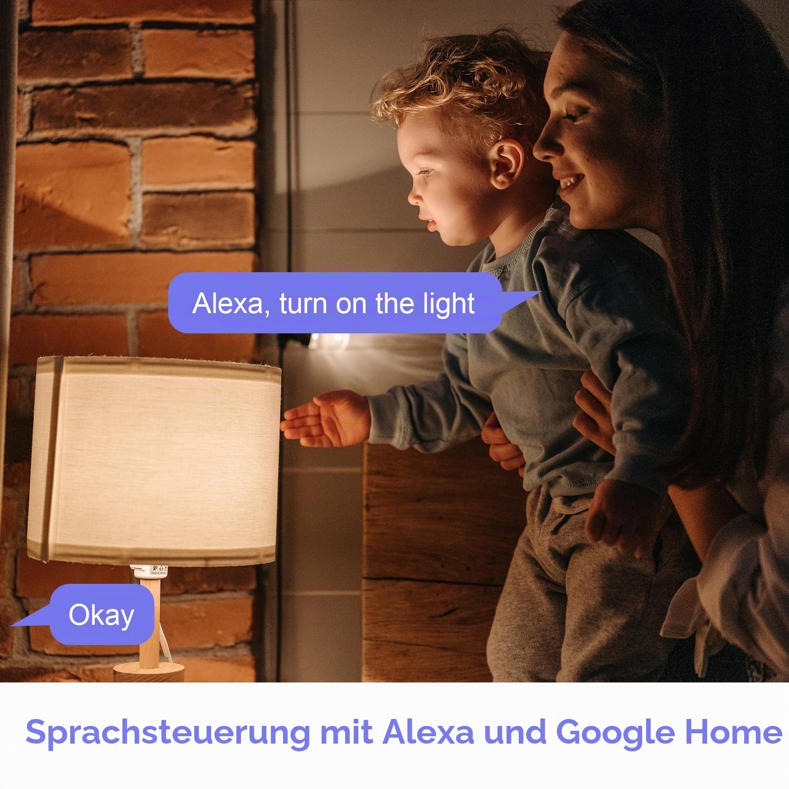 ANTELA WLAN Smart Steckdose 16A Stromverbrauch Messen | kompatibel mit Alexa/Google Home, Kinderschutz, Smart Life APP, 2,4GHz, 3680W, 4 Stück