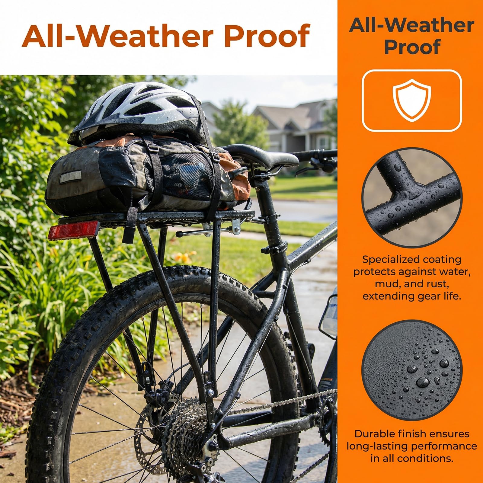 Universal Fahrradgepäckträger Verstellbar für 26-29 Zoll, Fahrrad Gepäckträger Hinten, Aluminiumlegierung Mountainbike Gepäckträger, Touring Gepäckträger Bis Maximal 75 kg, für MTB, Rennrad