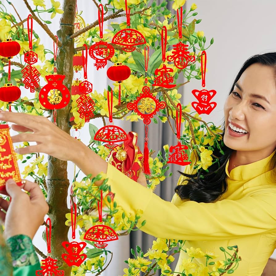 Amazon.com: Doumeny 58PCS Chinese New Year Decorations Set