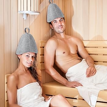 Amazon.com : REMJUD 2 Pack Sauna Hat, Wool Felt Sauna Cap