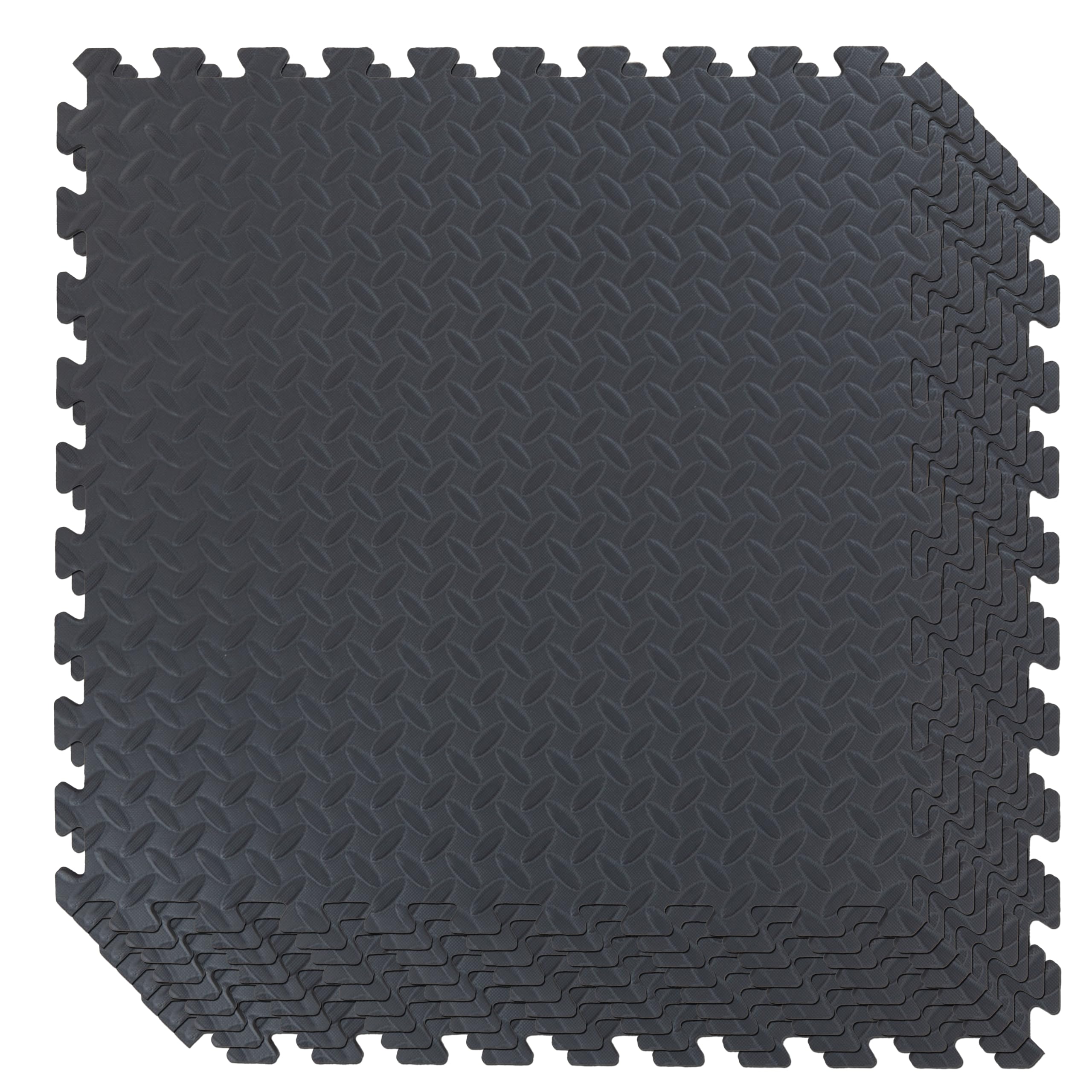 Fitem Dalles en Mousse EVA Environnemental – Tapis de sport Puzzle - Protection Sol - Garage - Tatami - Piscine - Fitness - Musculation – Gym – 63 x 63 x 1 cm ou 44 x 44 x 1 cm