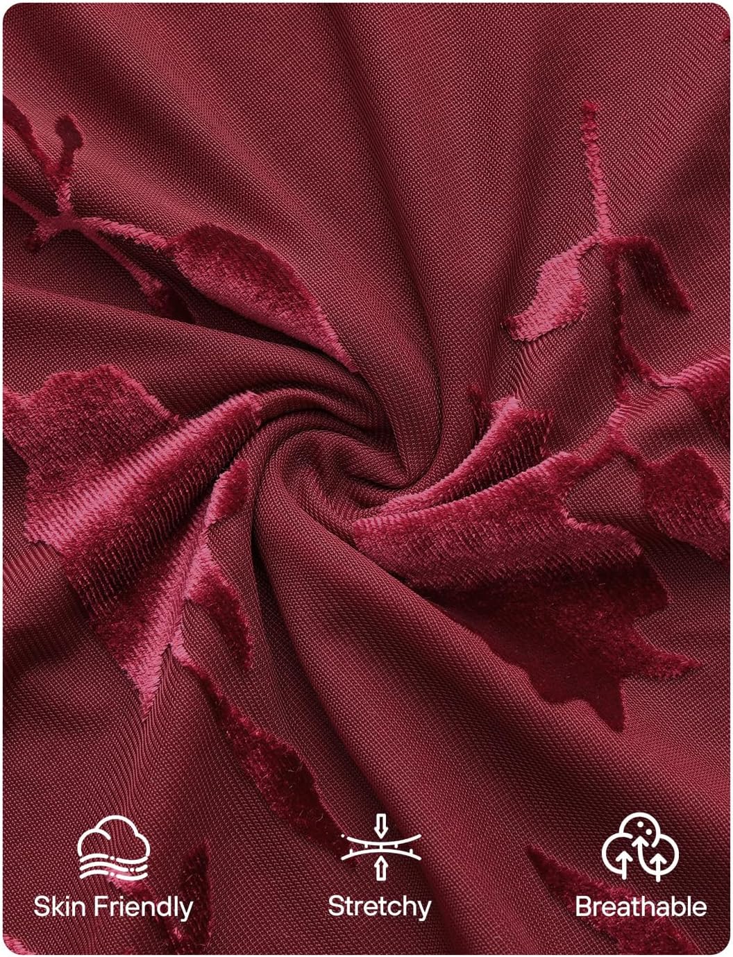 ZESICA Women's 2026 Bell Long Sleeve Floral Maxi Dress Spring Fashion Bodycon Mesh Wedding Guest Cocktail Party Dresses - Image 7