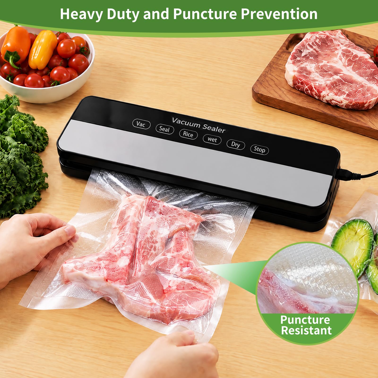 Vacuum Sealer Bags - 200 Pint Bags -3 Vacuum Sealer Bags - 200 Pint Bags -3