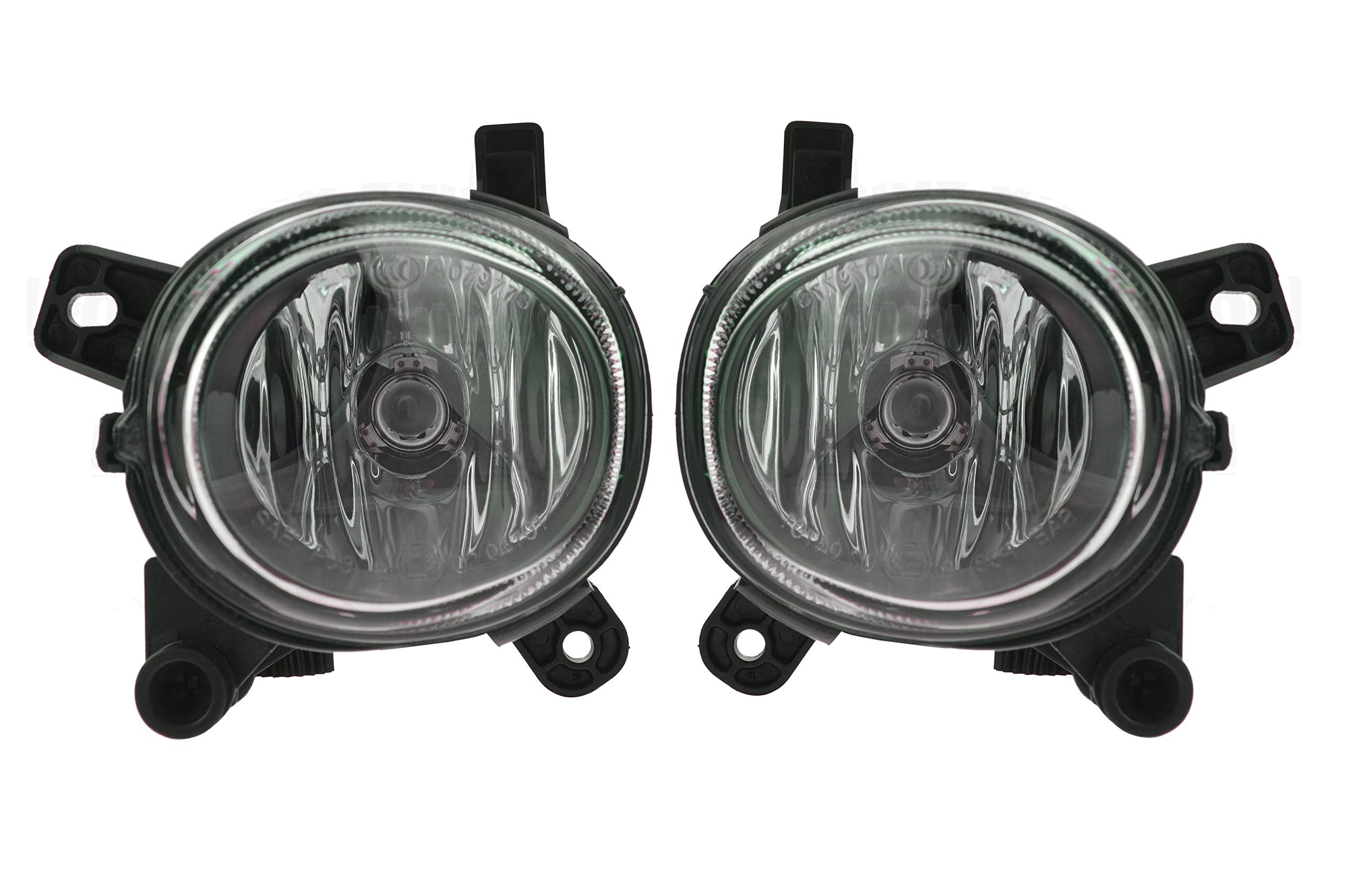Pair Set of 2 Front Clear Halogen Fog Lights Lamps for Audi A5 S5 VW CC