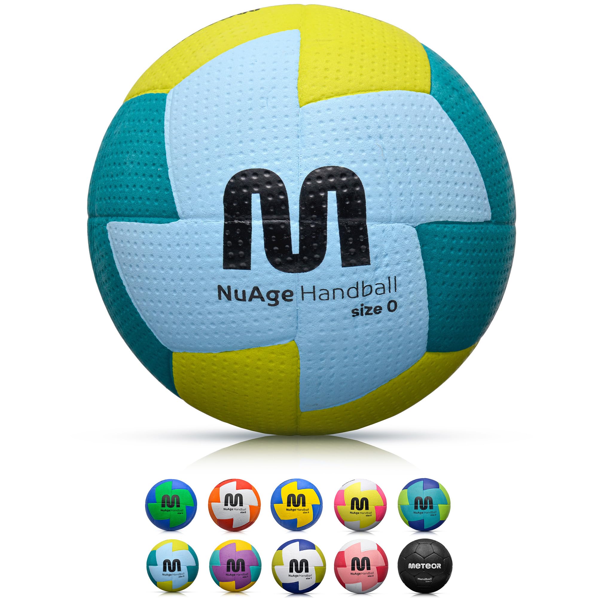 Meteor Nuage Balón de Balonmano para niños, jóvenes y mujeres, Entrenamiento, Superficie Antideslizante