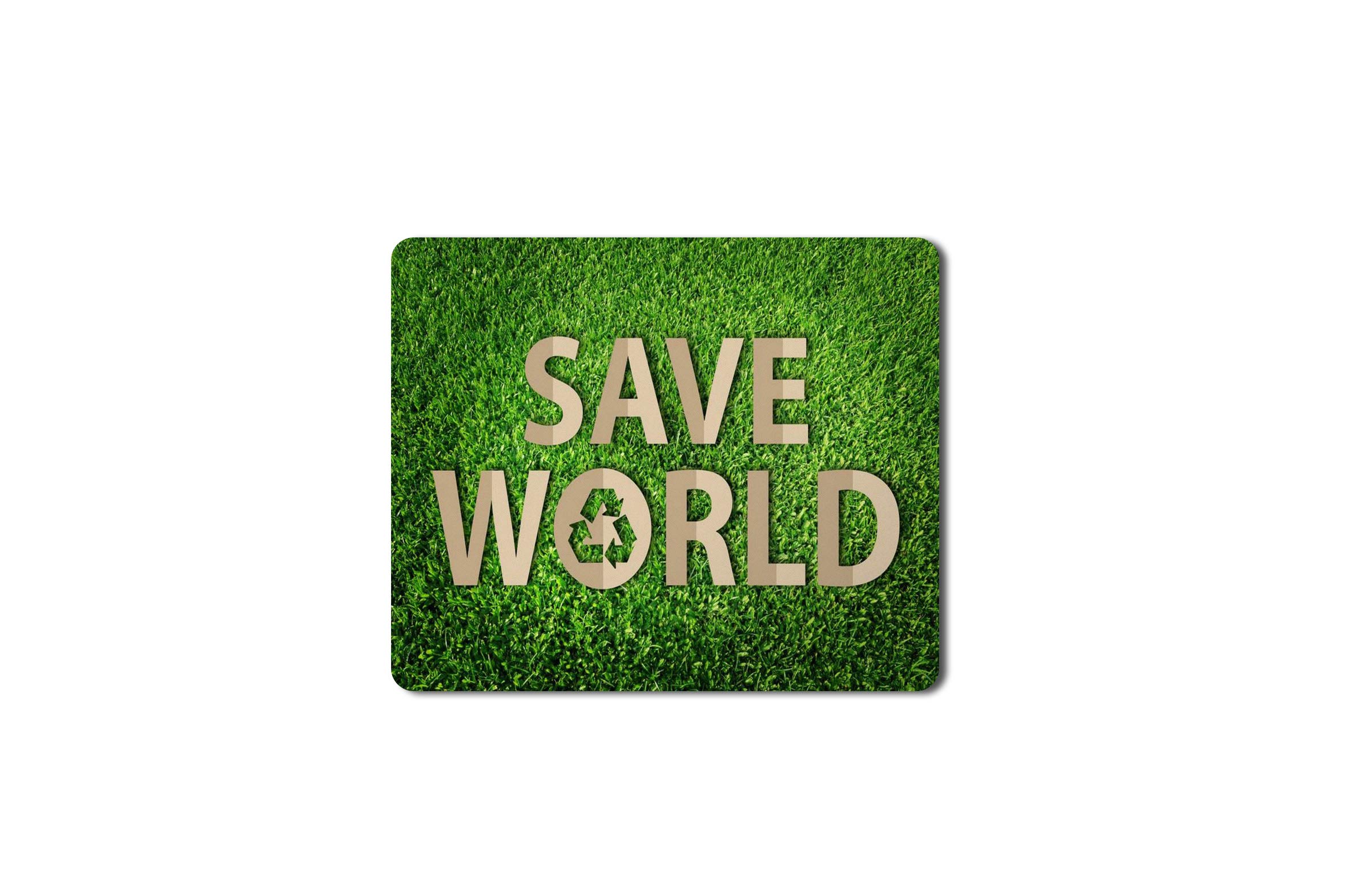 5 Ace Paper Cut Save World g HD Printed Designer Speed Mousepad for Laptop|Dekstop|Gamers|Graphic designers-7x8.5 Inches