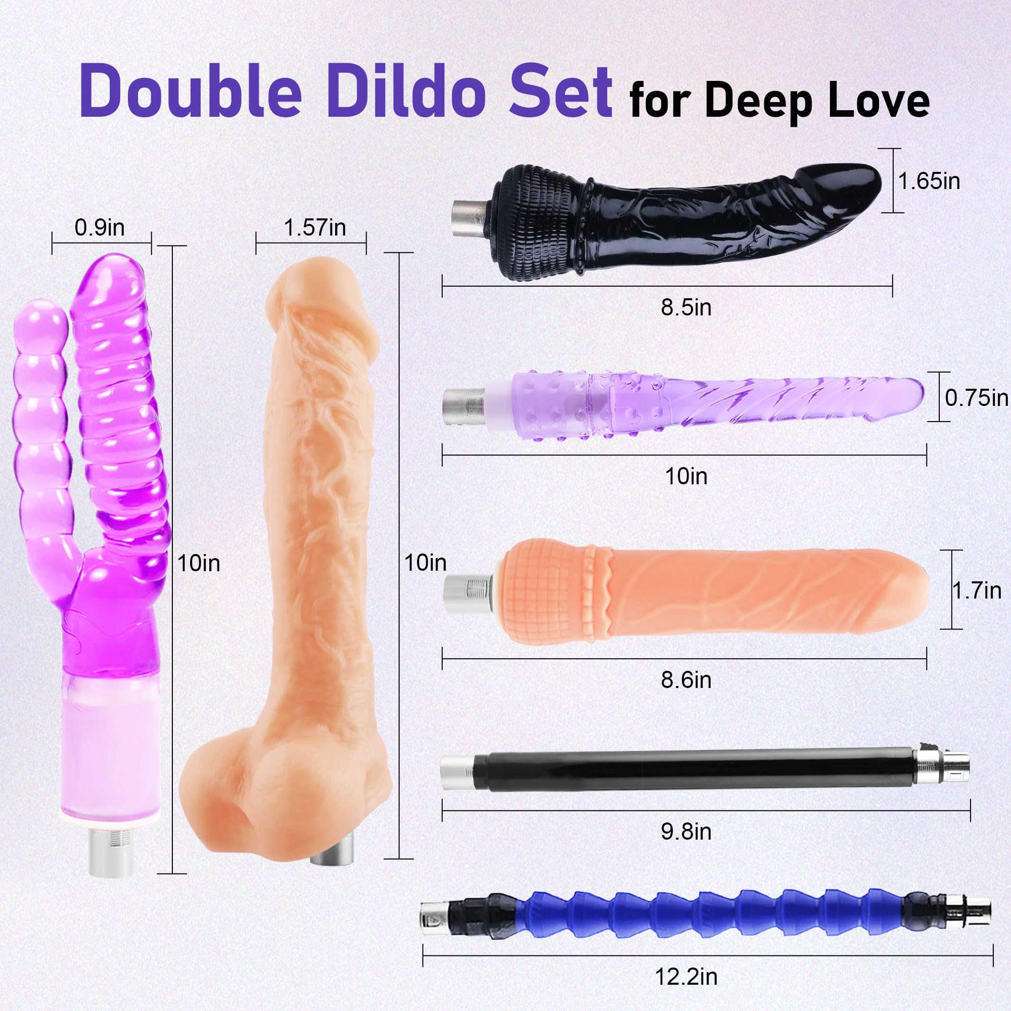 Sex Machine Automatic Dildo Machine for Women, Thrusting Sex Toys Fuck Machine with Remote Controller, Masturbation Machine Realistic Dildos with 3xlr Connector Adult Toys Vagina Anal Sex Stimulation: 7 SETS