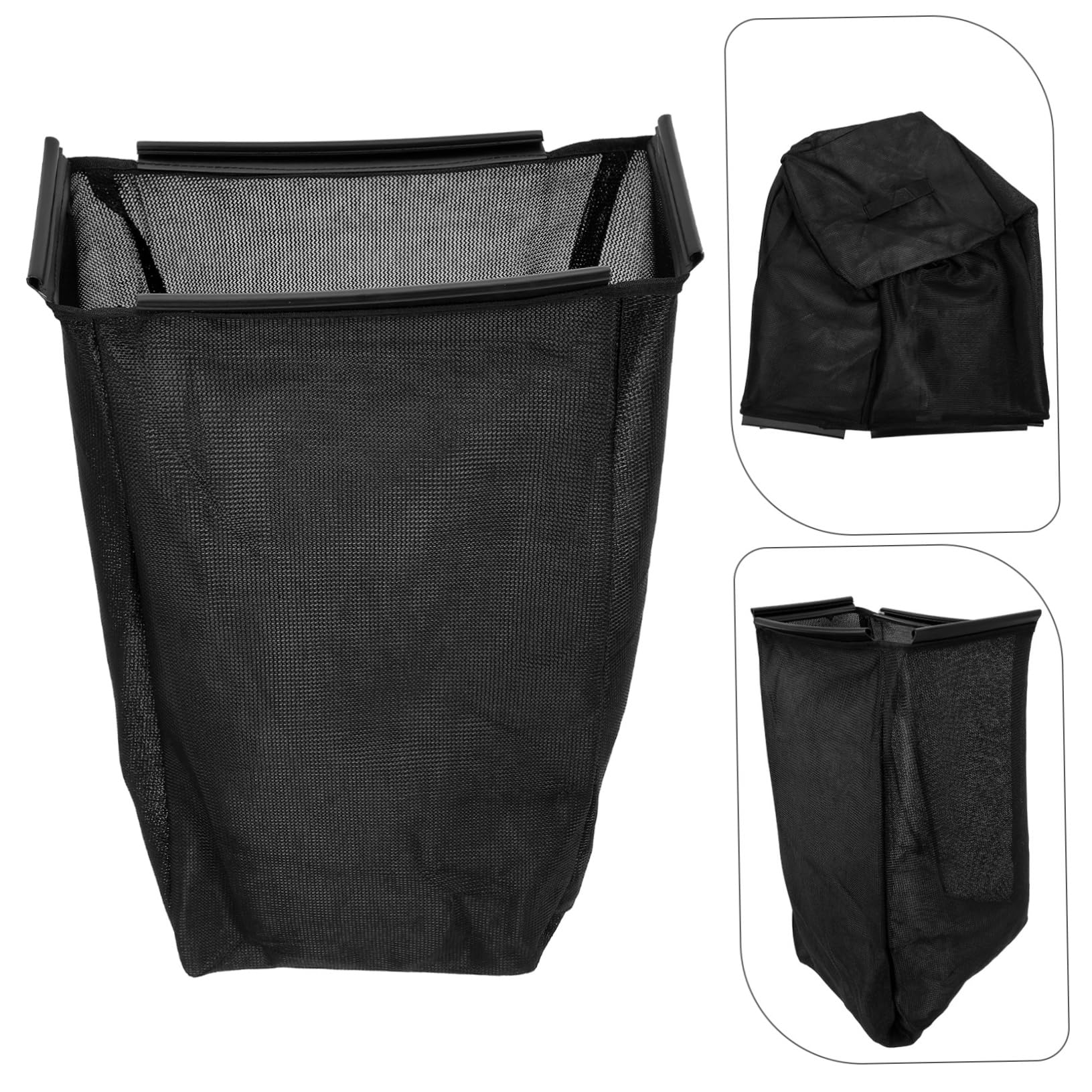 SUPVOX Sacco Raccoglierba per Tosaerba e Trattorino, in Nylon Nero, Resistente e Facile da Smontare, per Cortile e Giardino