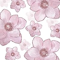 Norme 15pcs Pink Velvet Glitter Magnolia Flowers, 3 Sizes Artificial Christmas Tree Ornaments with Stems for Wreaths, Garlands, Weddings