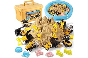 2.2lbs Magic Sand Sandbox Construction Kit with Toys