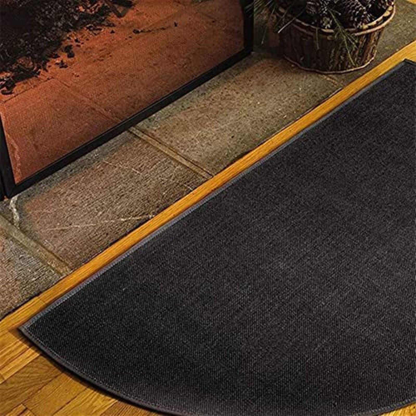 Tappetino per Camino Impermeabile Riutilizzabile, Tappeto ignifugo per braciere per stufa a Legna, Protegge Il Pavimento da scintille e braci, 32x60 Pollici