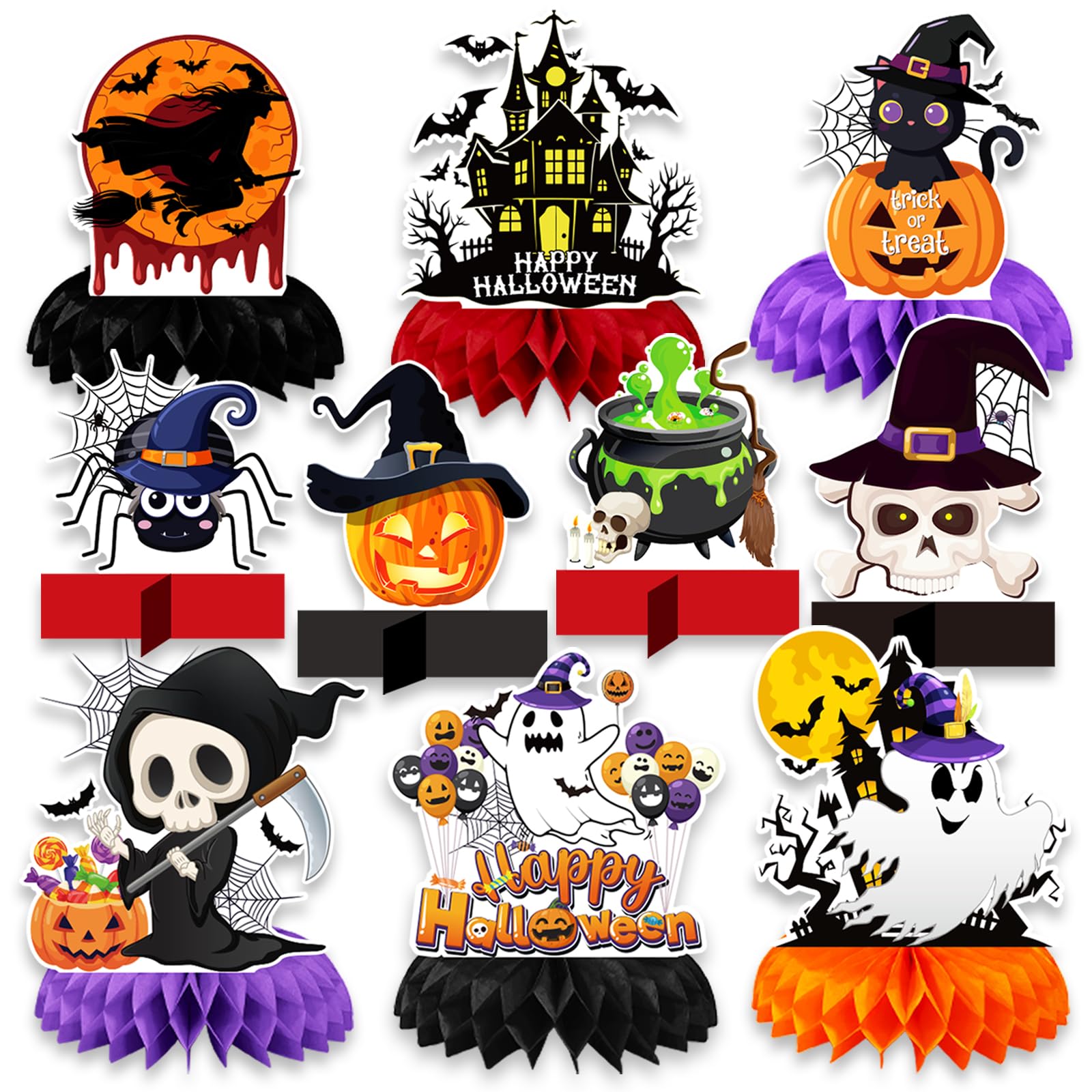 Halloween Table Decorations, 10Pcs Halloween Centerpieces for Tables
