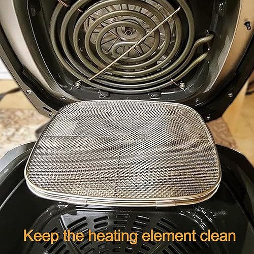 Miniatura 7 de Salpicaduras de freidora, doble, pantallas de salpicadura de doble cubierta de freidora de acero inoxidable 304 protector de salpicaduras de grasa