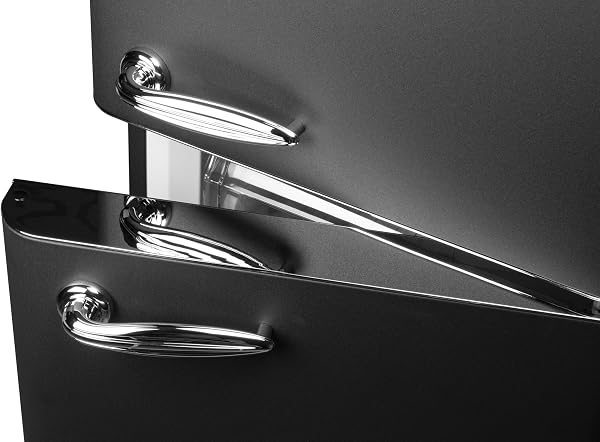 Schneider SCCB250V-BE - Réfrigérateur combiné 249L Vintage Noir - 3