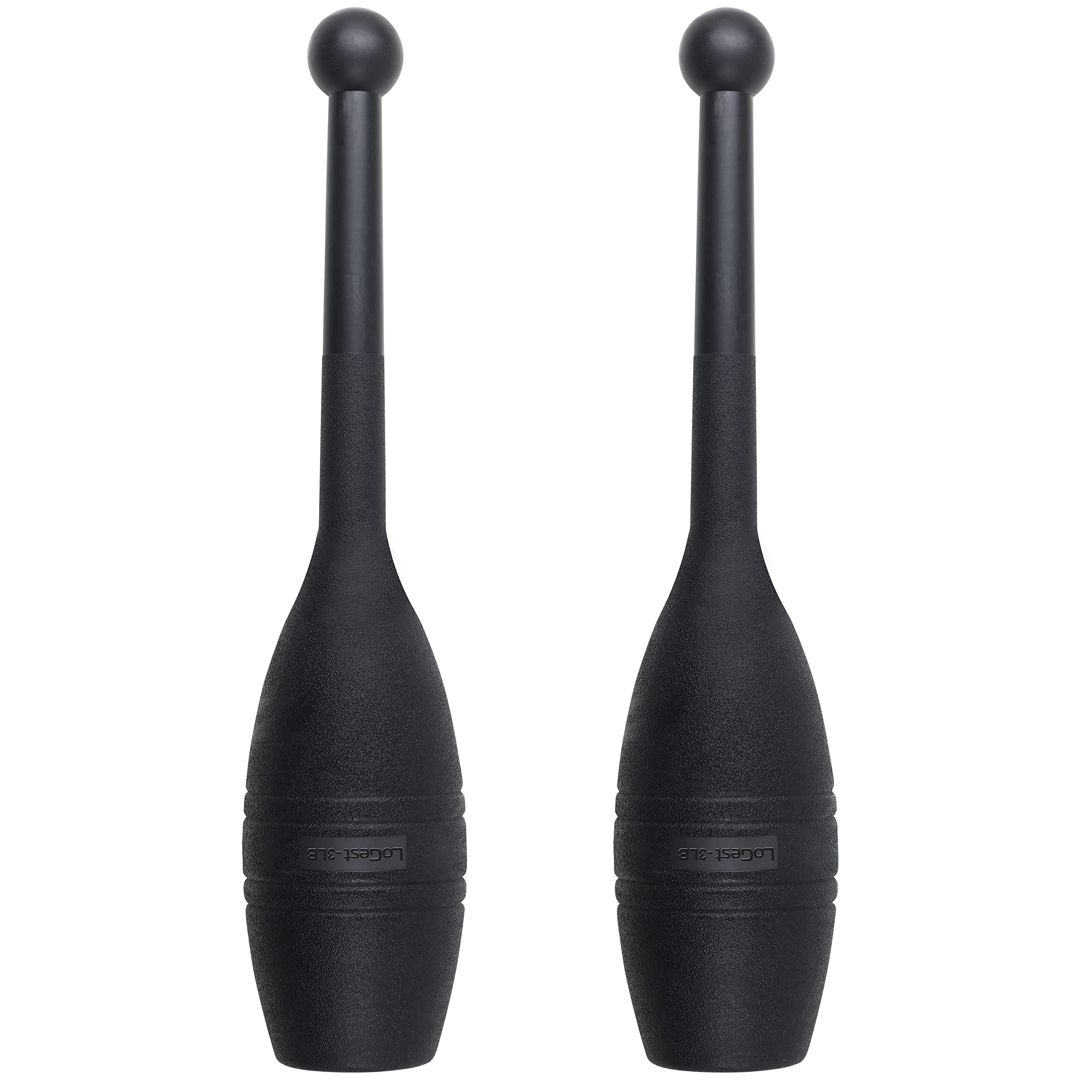 Logest Mace Exercise Club - Heavy Duty Plastic Indian Clubs Available in 1 LB and 2 LB Set 3LB Set 4LB Set of 2 Perfect for Strength Training Rehabilitation Improves Grip Full Body Workout Mace Clubs