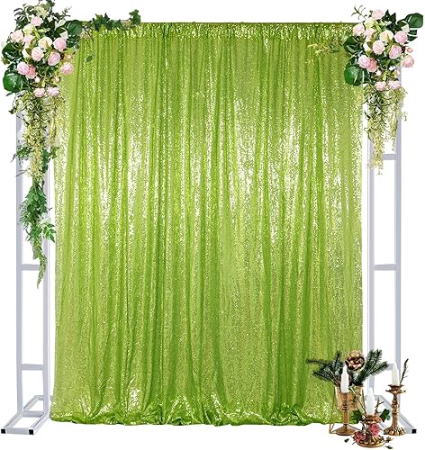 Cortinas de lentejuelas de 2 x 8 pies cortinas de telón de fondo de lentejuelas con purpurina de 2 x 8 pies telón de fondo de lentejuelas para